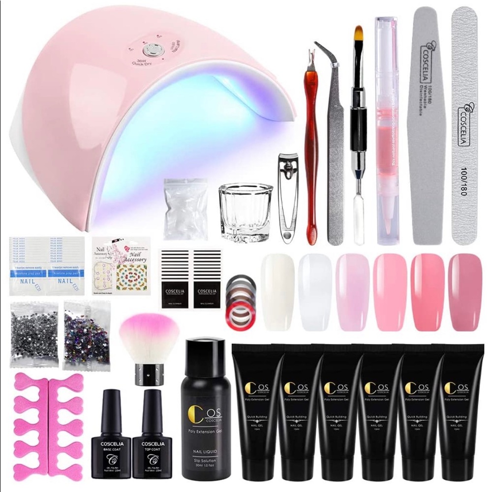 Poly gel nail set
